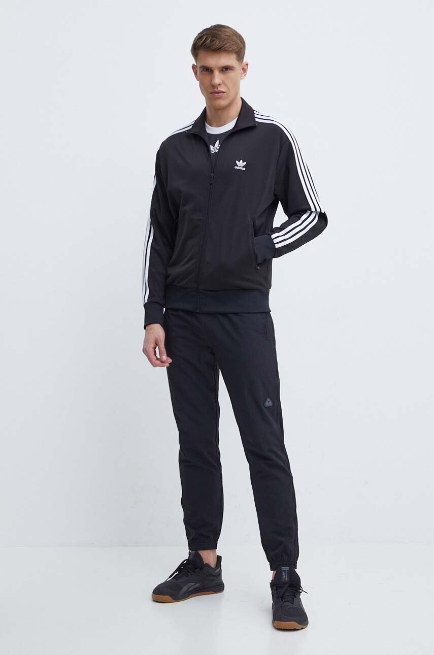 Кофта adidas Originals чоловіча колір чорний з аплікацією