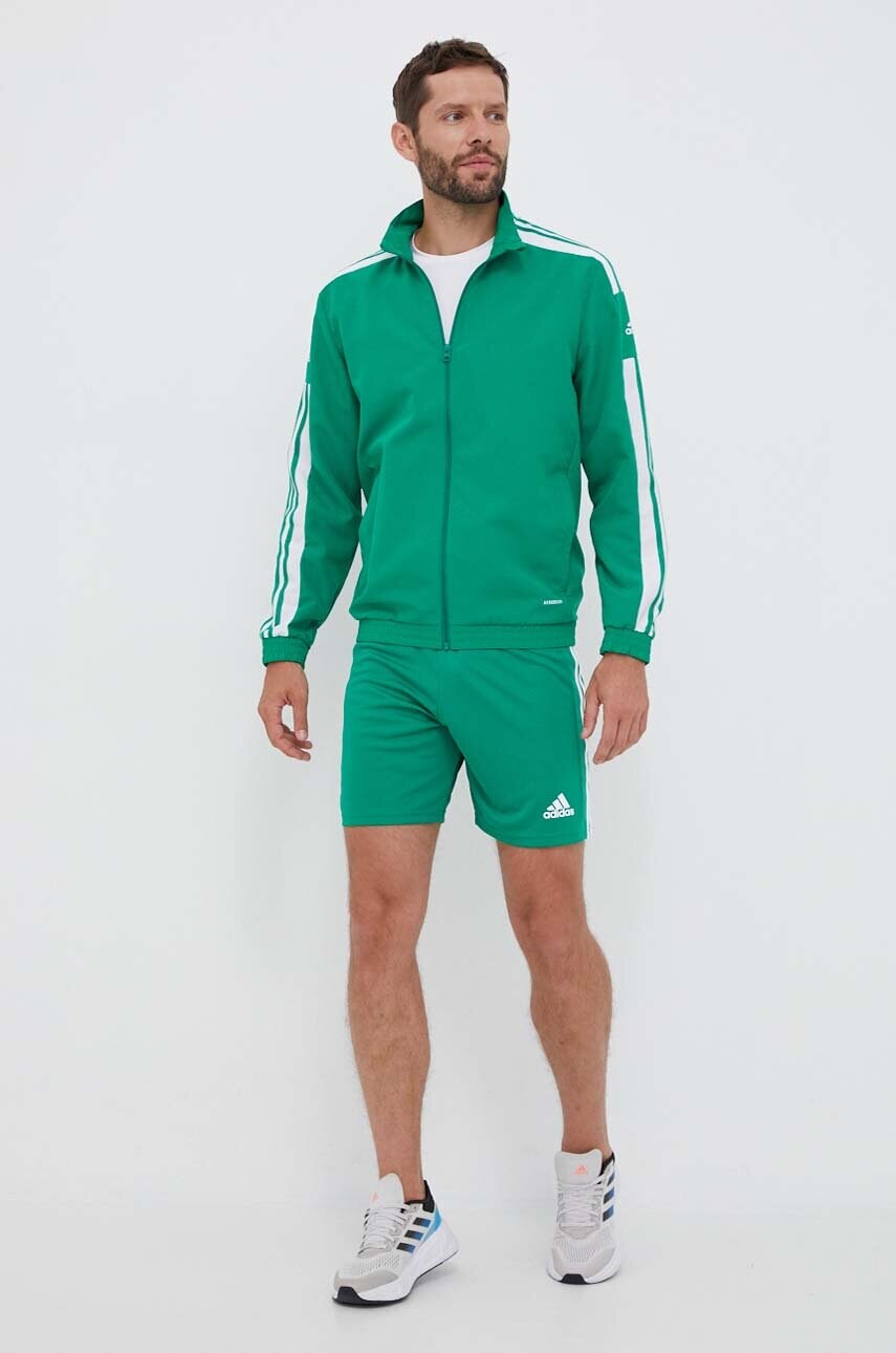 Тренувальна кофта adidas Performance Squadra 21 колір зелений з аплікацією
