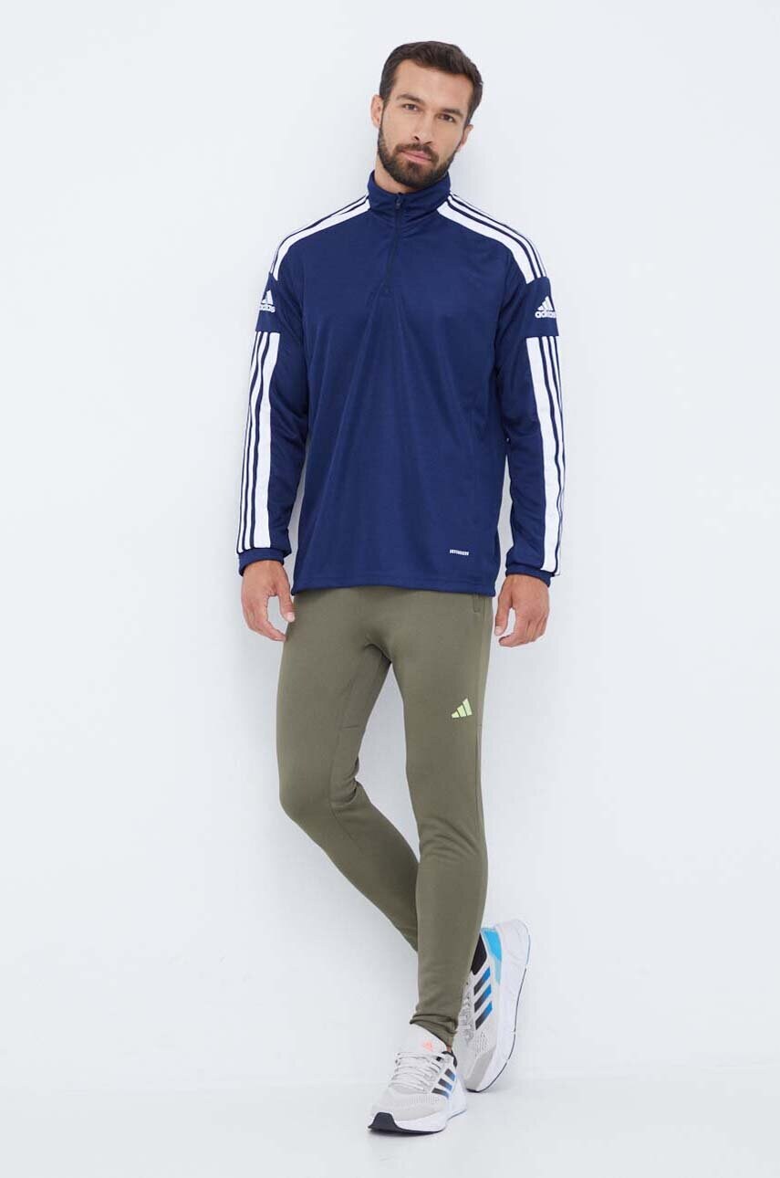 Тренувальна кофта adidas Performance колір синій з аплікацією