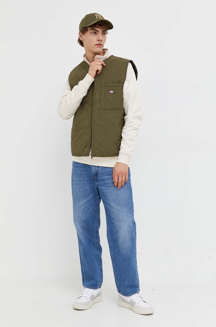 Кофта Dickies чоловіча колір бежевий однотонна