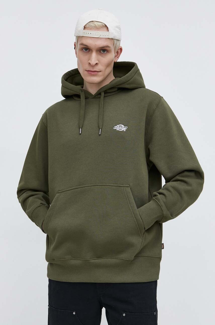 Кофта Dickies чоловіча колір чорний з капюшоном однотонна