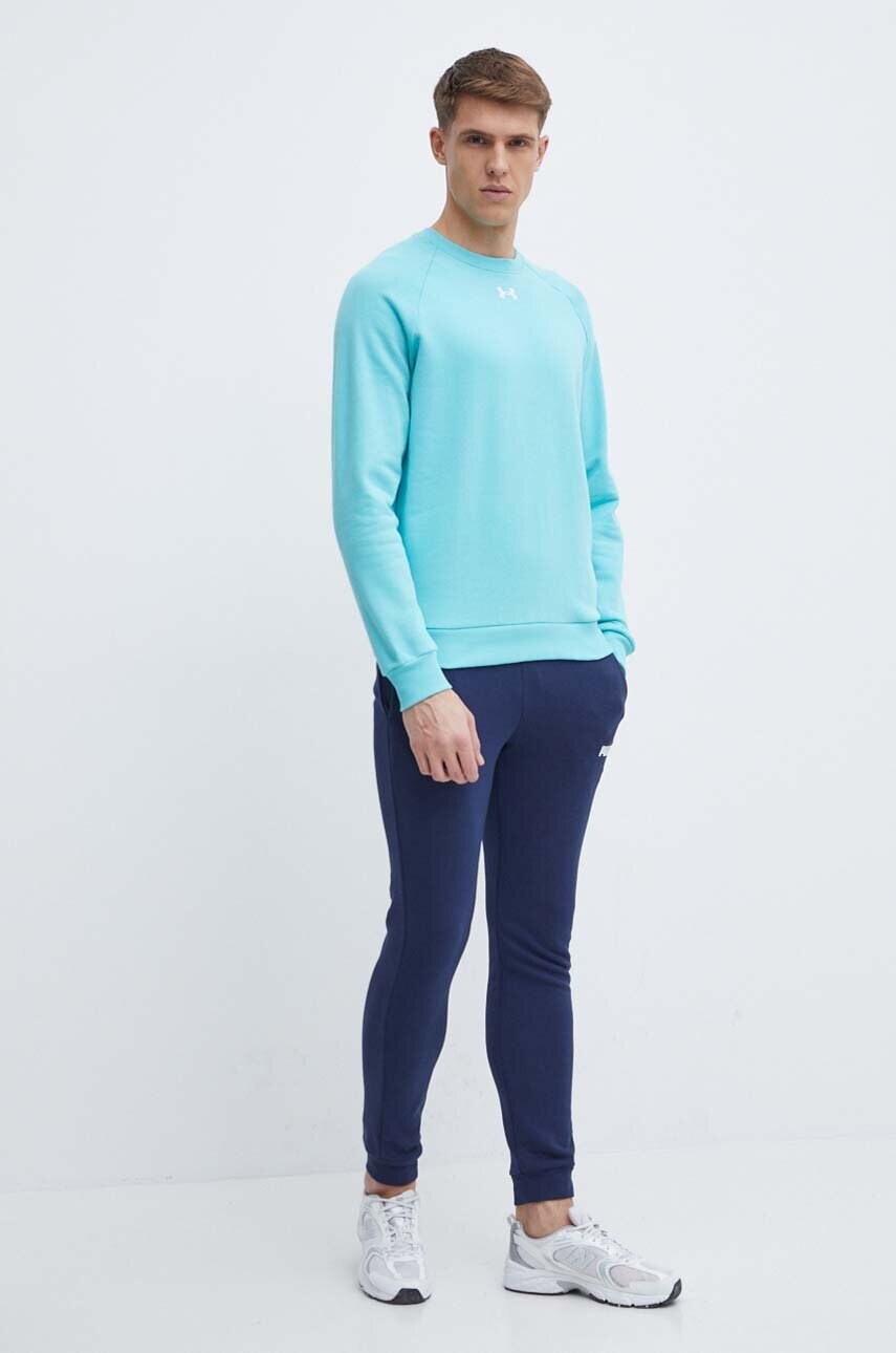Купити Кофта Under Armour чоловіча колір бірюзовий однотонна – головне зображення