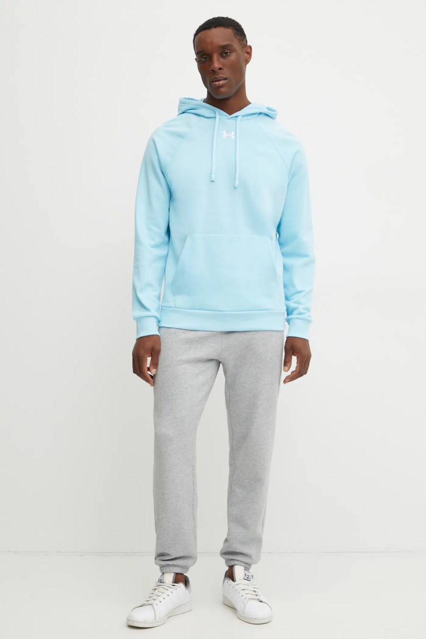 Кофта Under Armour Rival Fleece чоловіча з капюшоном однотонна 1379757