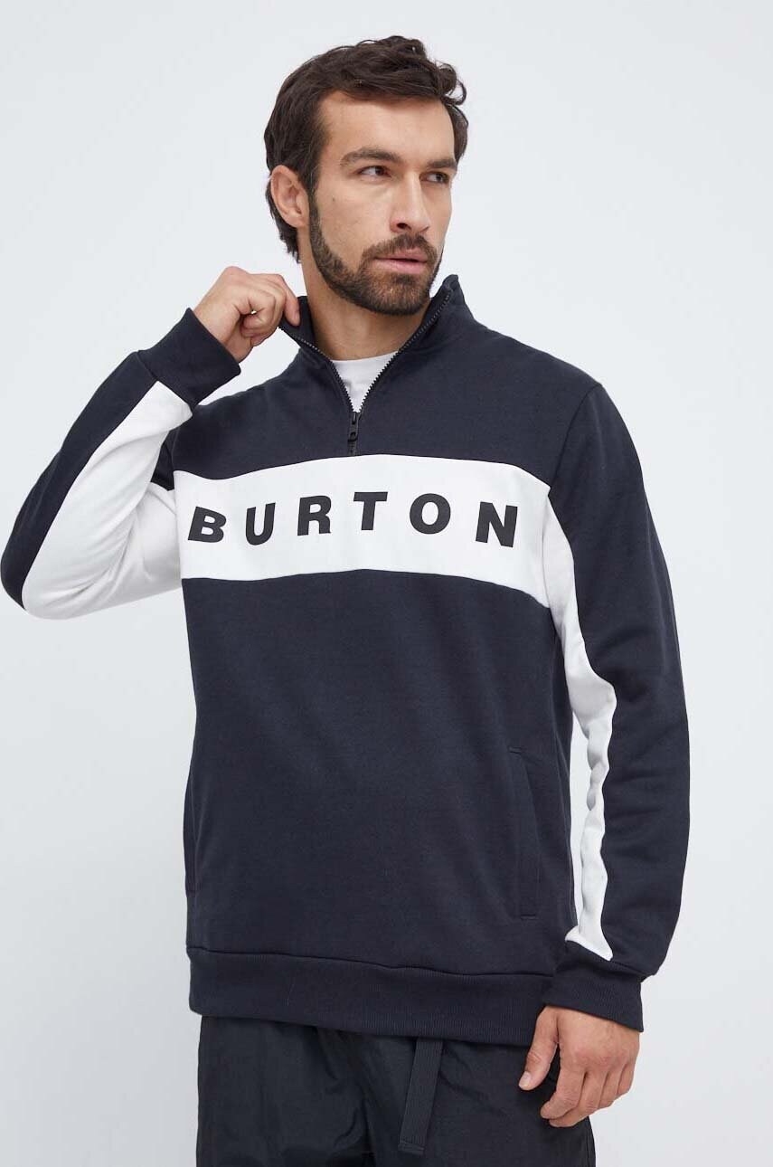 Купити Кофта Burton чоловіча колір чорний візерунок – головне зображення