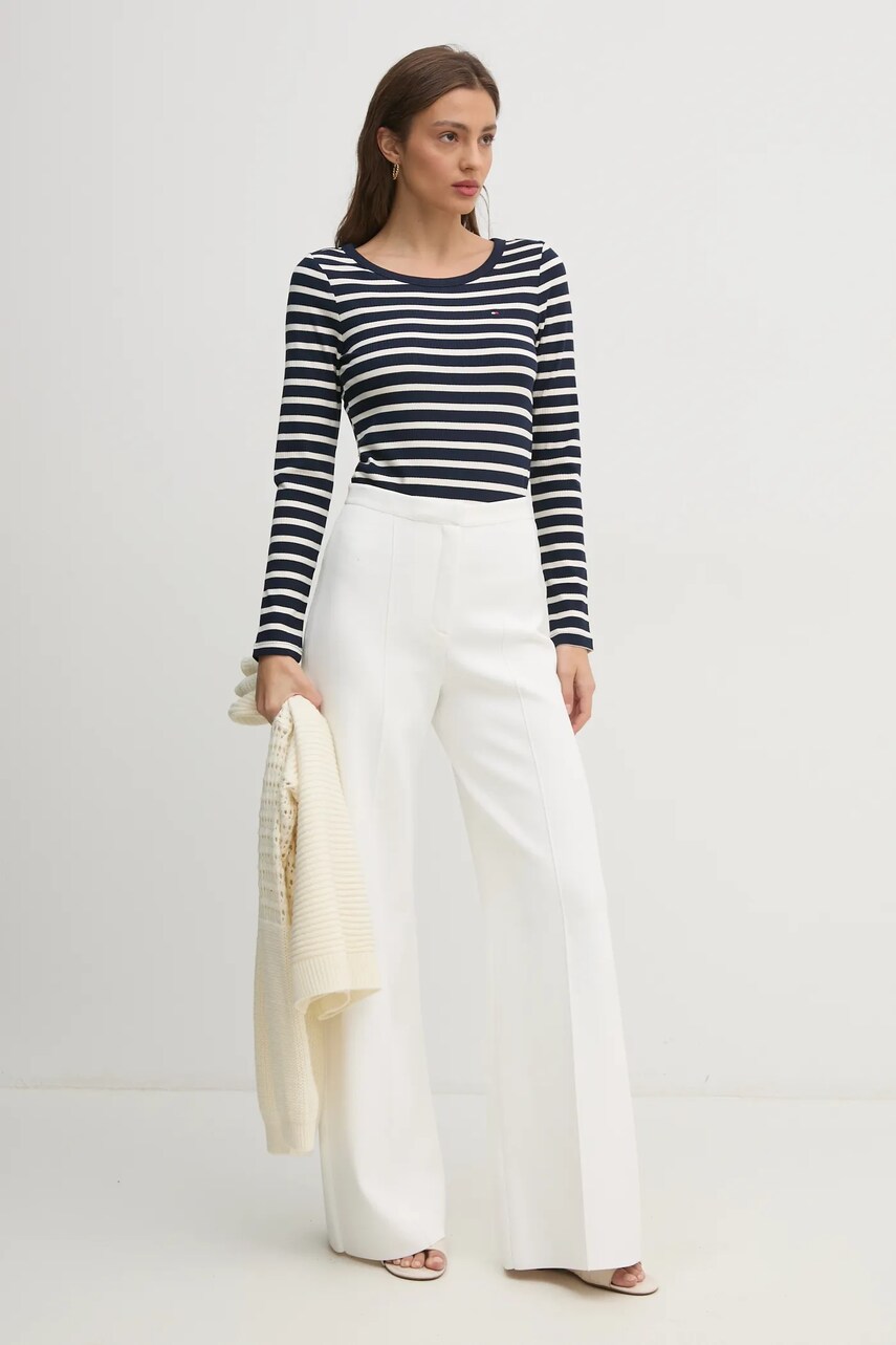 Лонгслів Tommy Hilfiger жіночий колір синій WW0WW38869