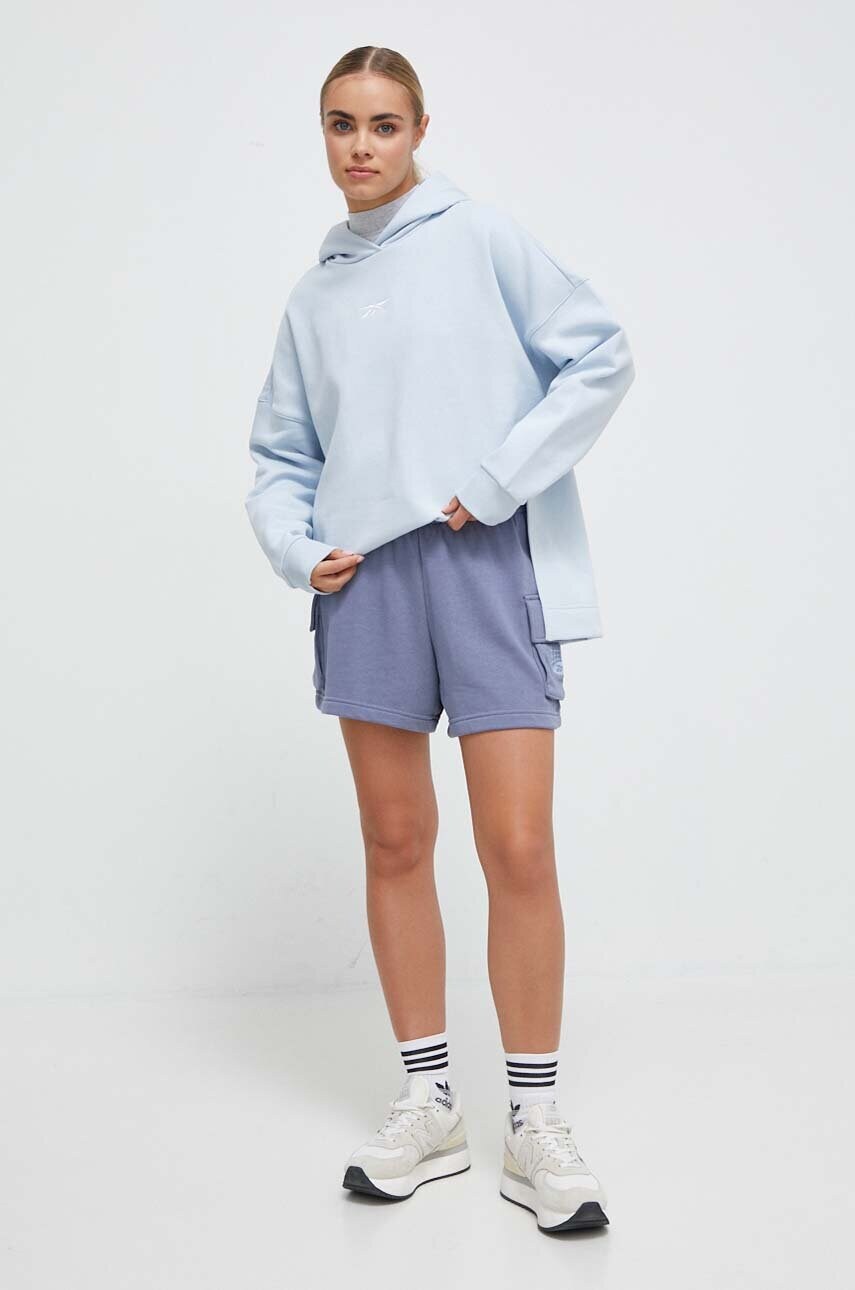 Лонгслів Reebok Classic жіночий колір сірий півгольф