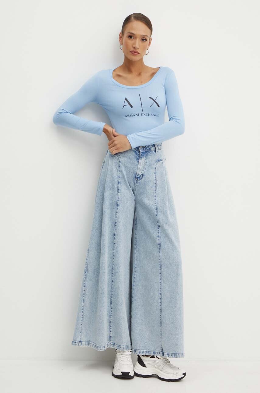 Бавовняний лонгслів Armani Exchange