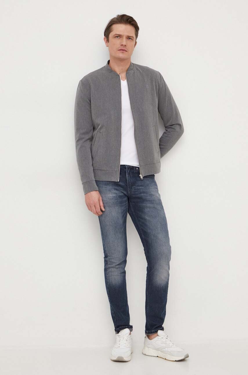 Лонгслів Guess чоловічий колір білий однотонний