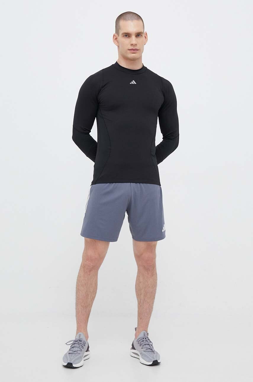 Лонгслів для тренувань adidas Performance Techfit COLD.RDY колір чорний однотонний