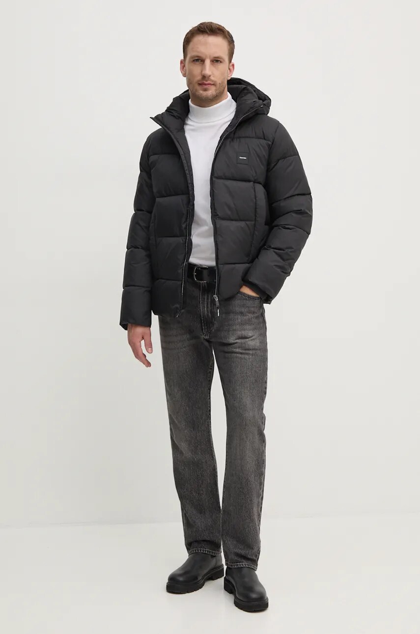 Бавовняний лонгслів Calvin Klein колір білий однотонний