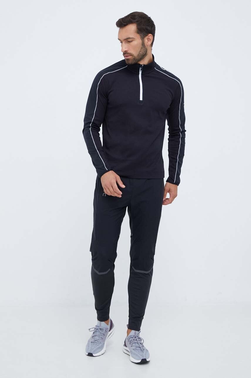 Лонгслів для тренувань Calvin Klein Performance колір чорний з принтом