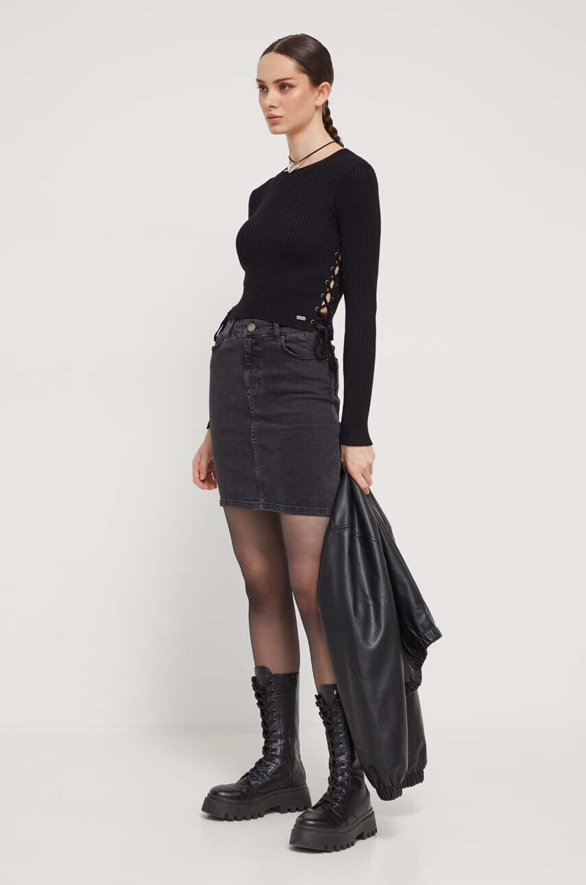 Светр Guess Originals колір чорний легкий