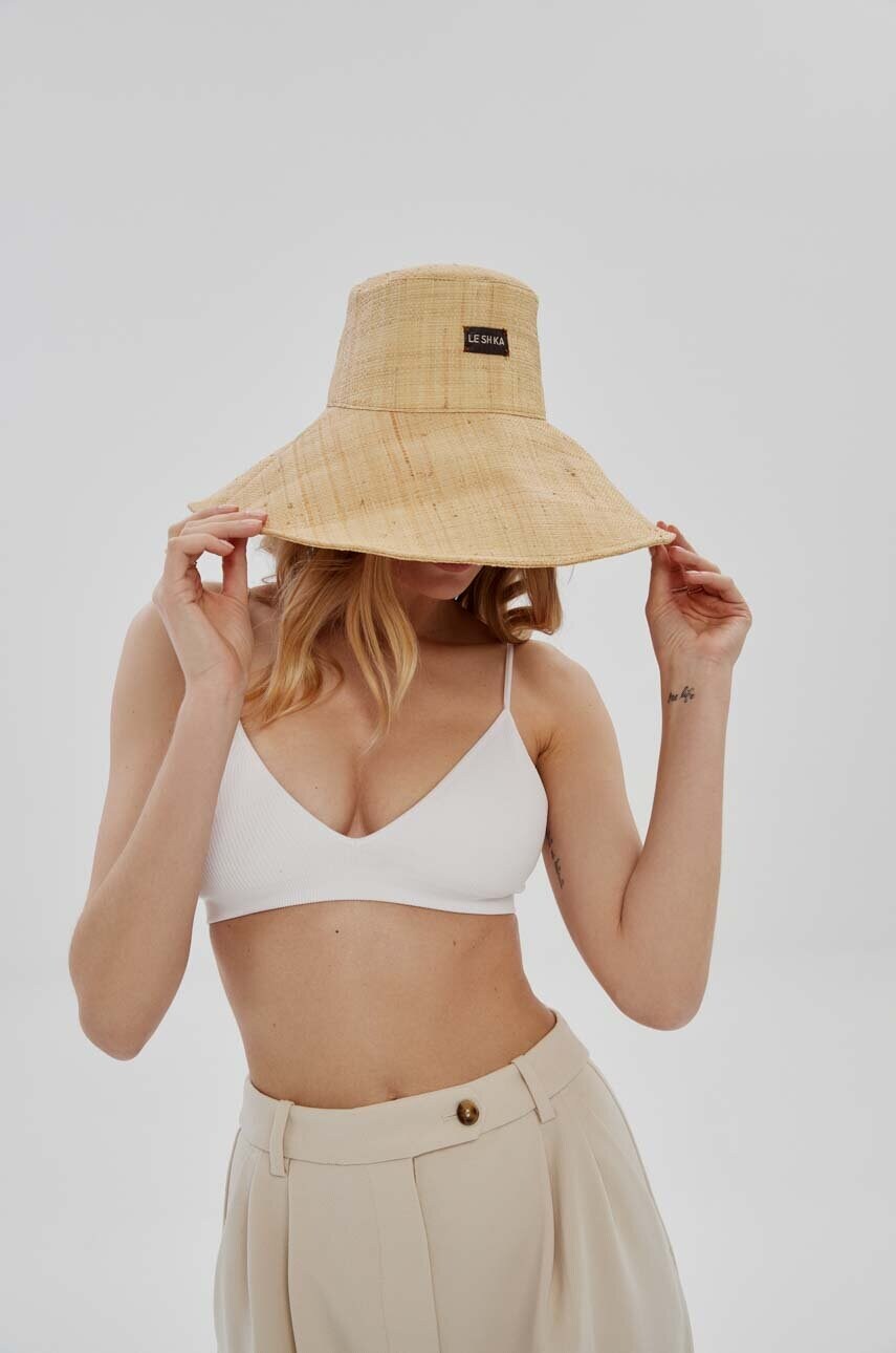 Капелюх LE SH KA headwear Large Bucket Hat колір бежевий