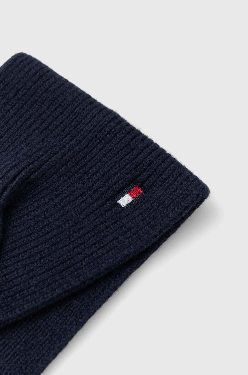 Пов'язка з домішкою кашеміру Tommy Hilfiger колір синій
