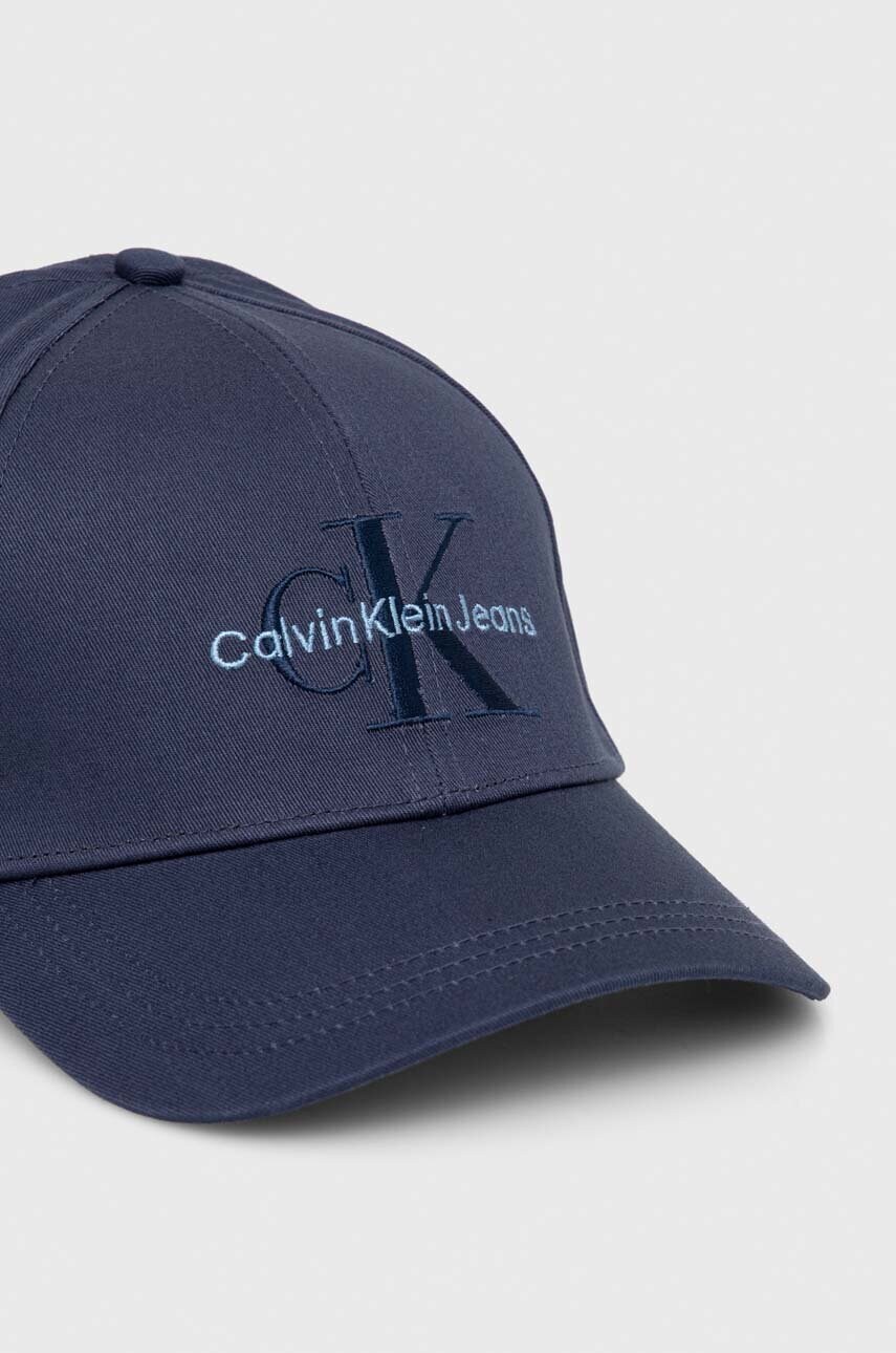 Бавовняна бейсболка Calvin Klein Jeans з аплікацією