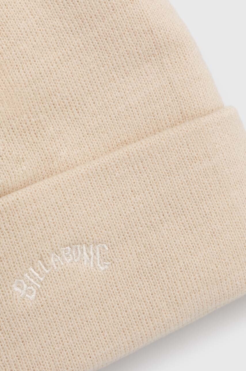 Шапка Billabong колір бежевий