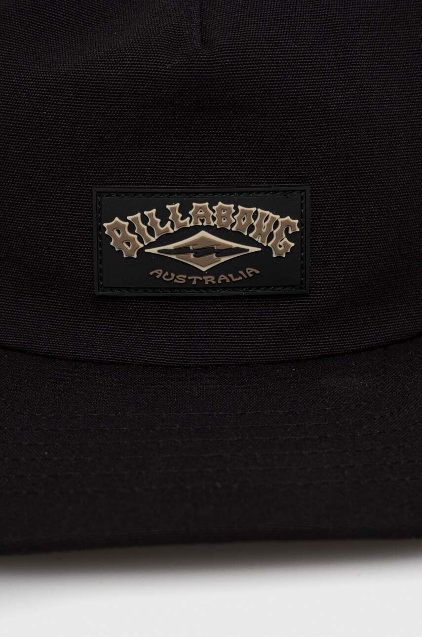 Кепка Billabong колір чорний з аплікацією