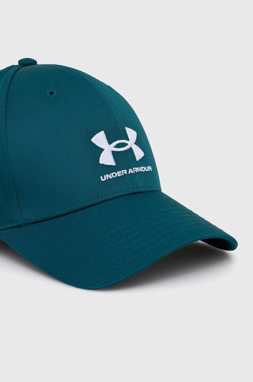Кепка Under Armour колір бірюзовий з аплікацією