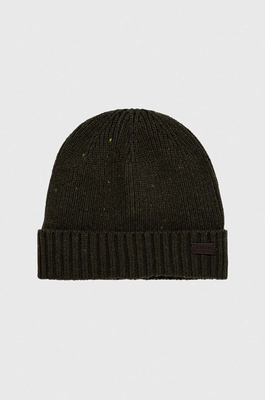 Шапка і шарф Barbour колір зелений