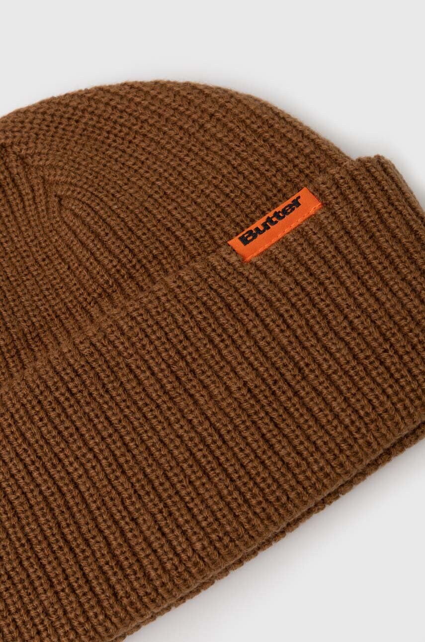 Шапка Butter Goods Tall Wharfie Beanie колір коричневий  BGQ3235803