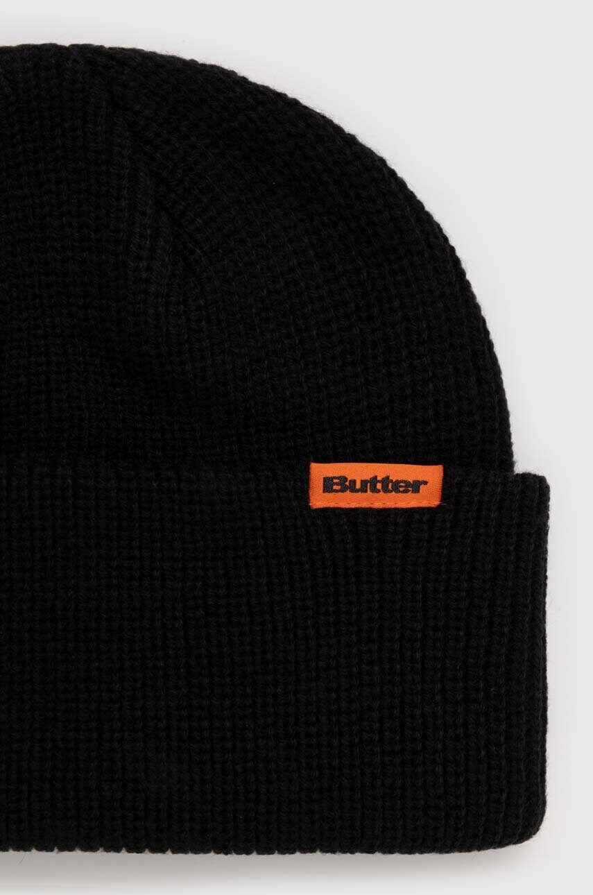 Шапка Butter Goods Tall Wharfie Beanie колір чорний  BGQ3235801