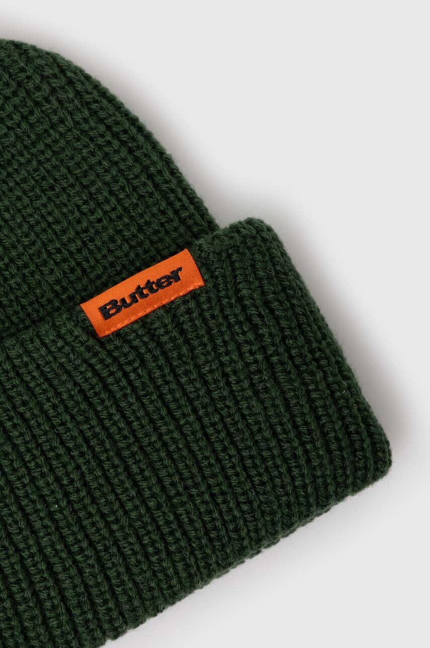 Шапка Butter Goods Tall Wharfie Beanie колір зелений  BGQ423D14204