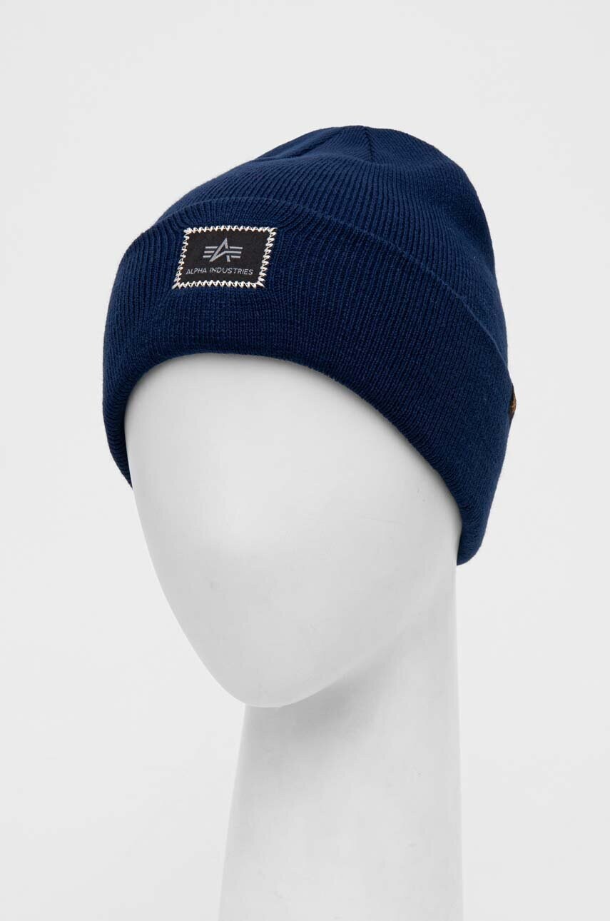 Шапка Alpha Industries колір синій 168905.07-rep.blue