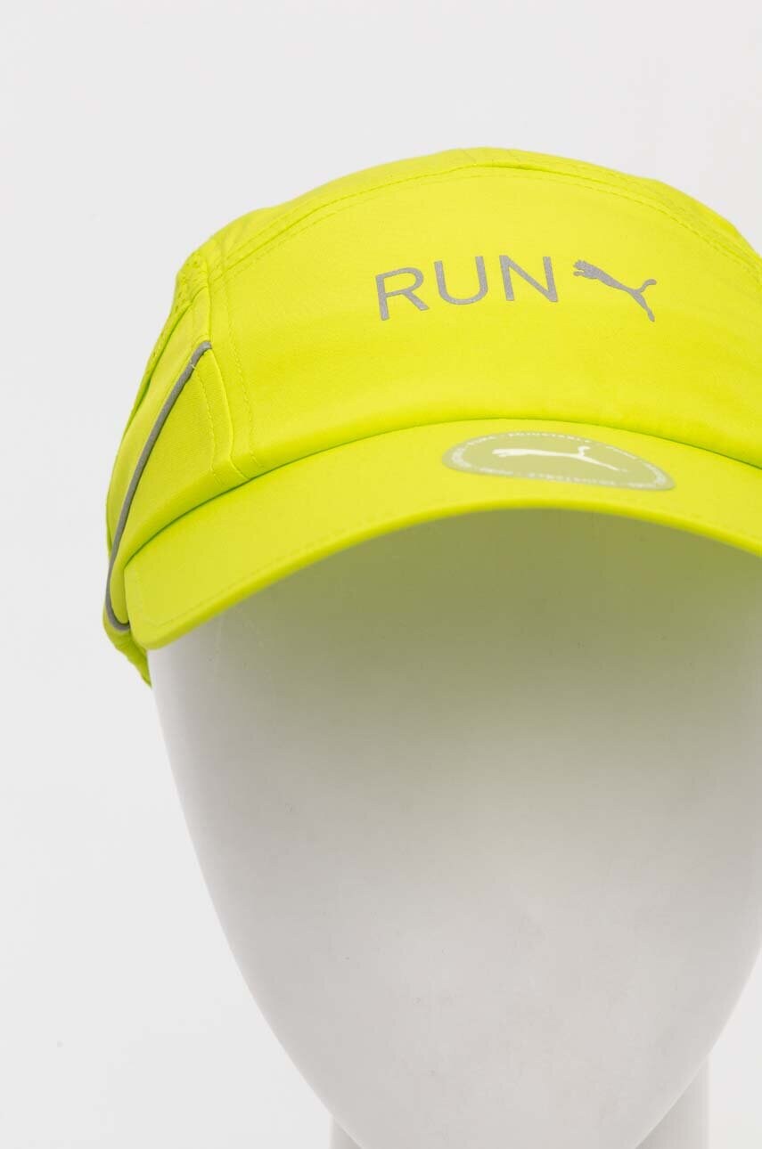 Кепка Puma колір зелений з принтом