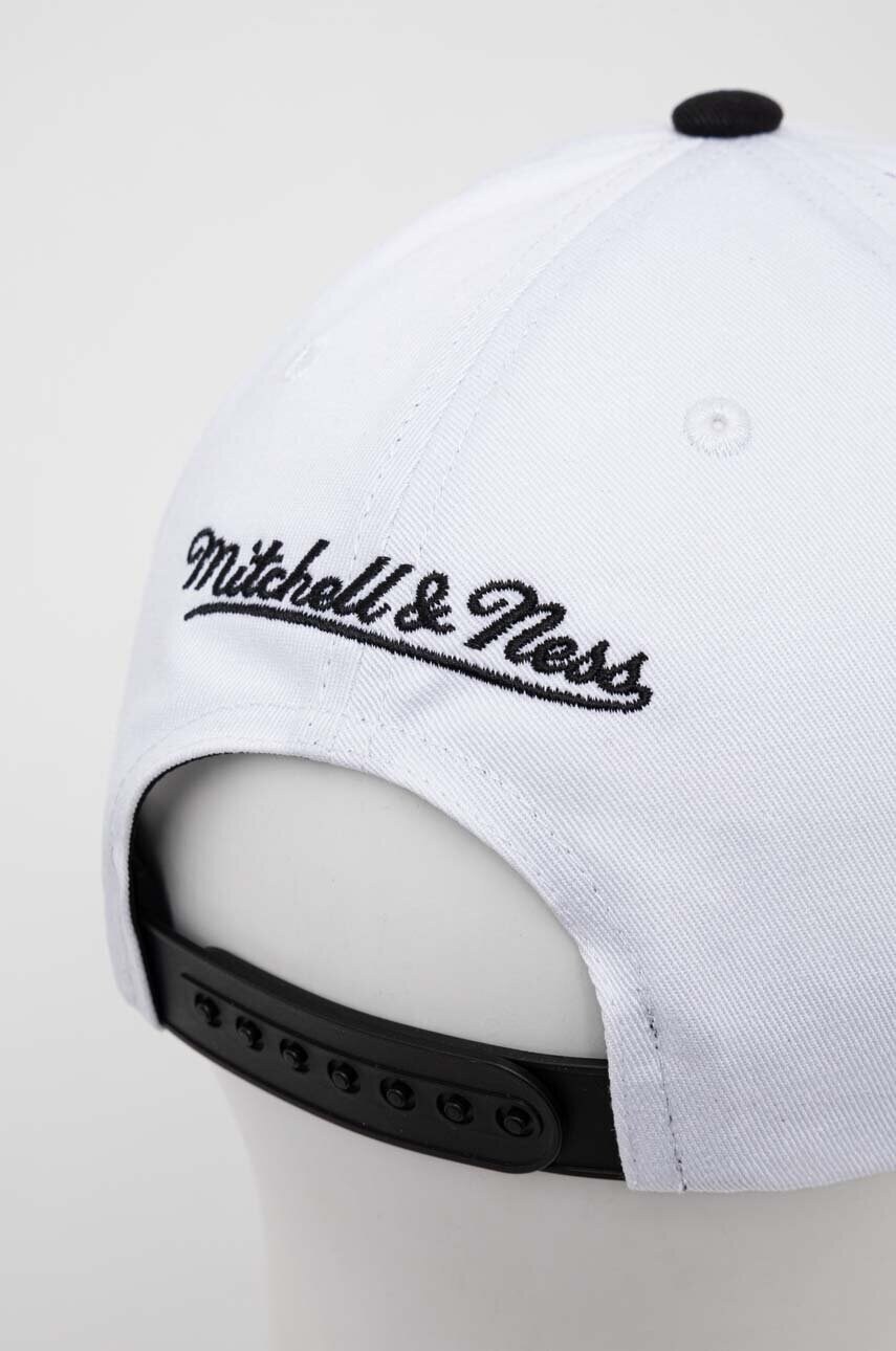 Бавовняна бейсболка Mitchell&Ness TORONTO RAPTORS колір білий візерунок