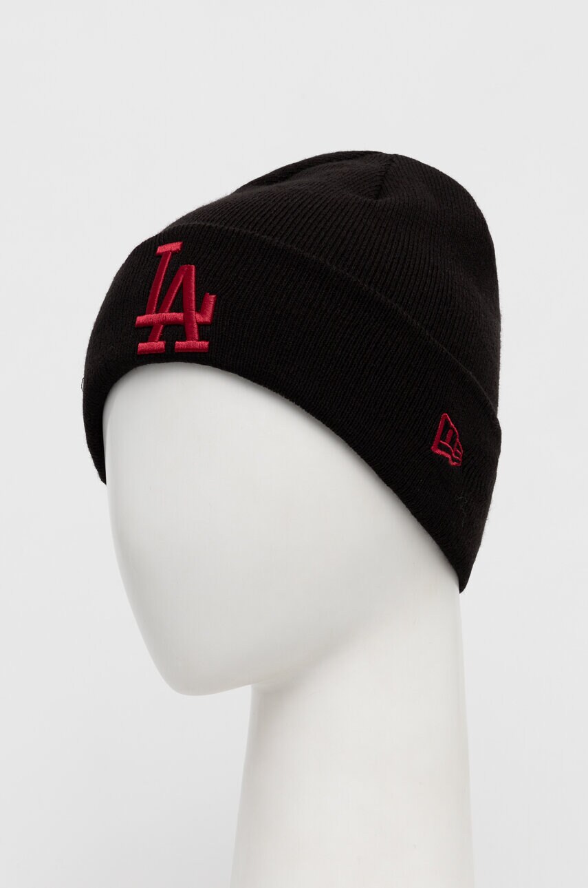 Шапка New Era колір чорний  LOS ANGELES DODGERS