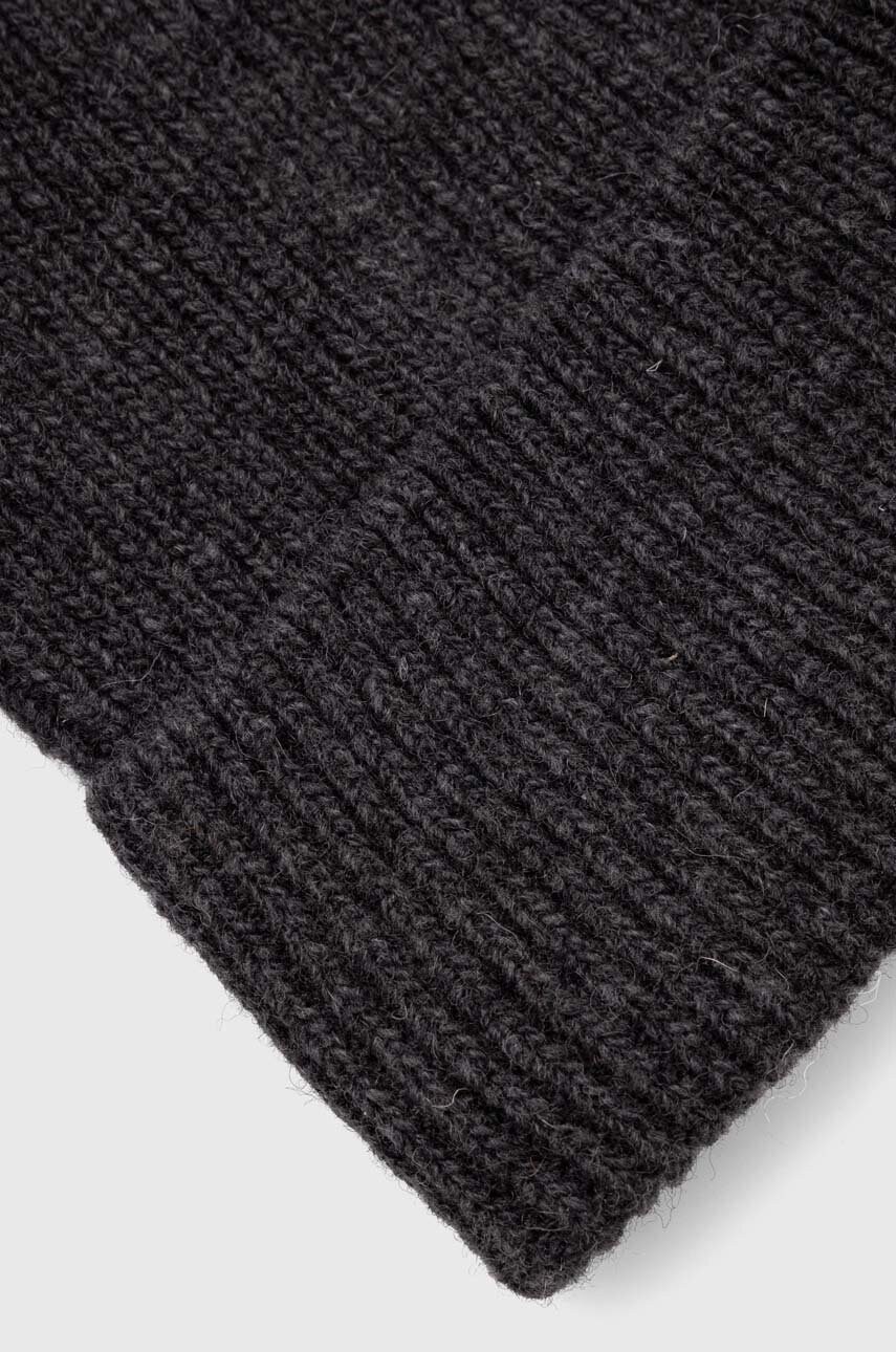 Вовняна шапка Universal Works Watch Cap колір сірий з тонкого трикотажу вовна 29478