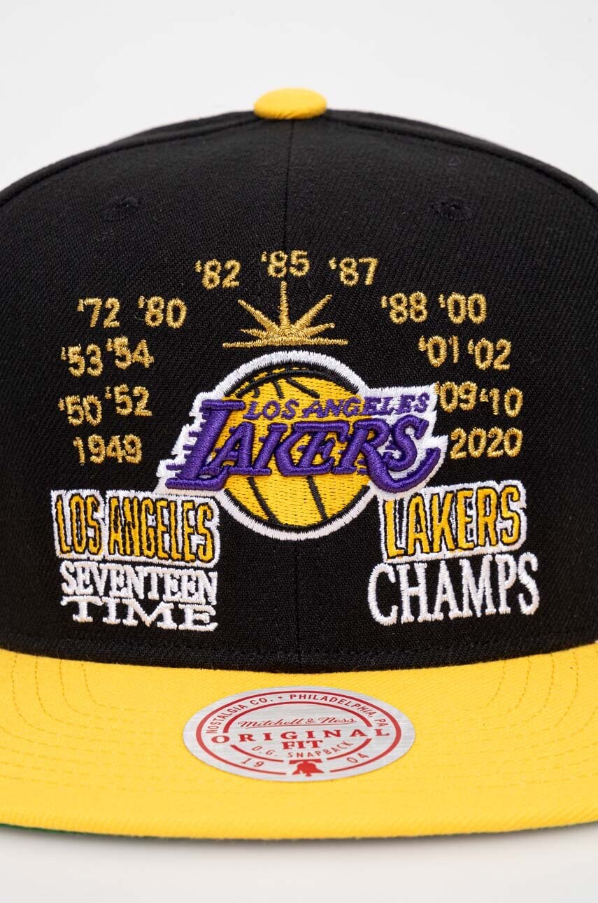 Кепка Mitchell&Ness колір чорний з аплікацією