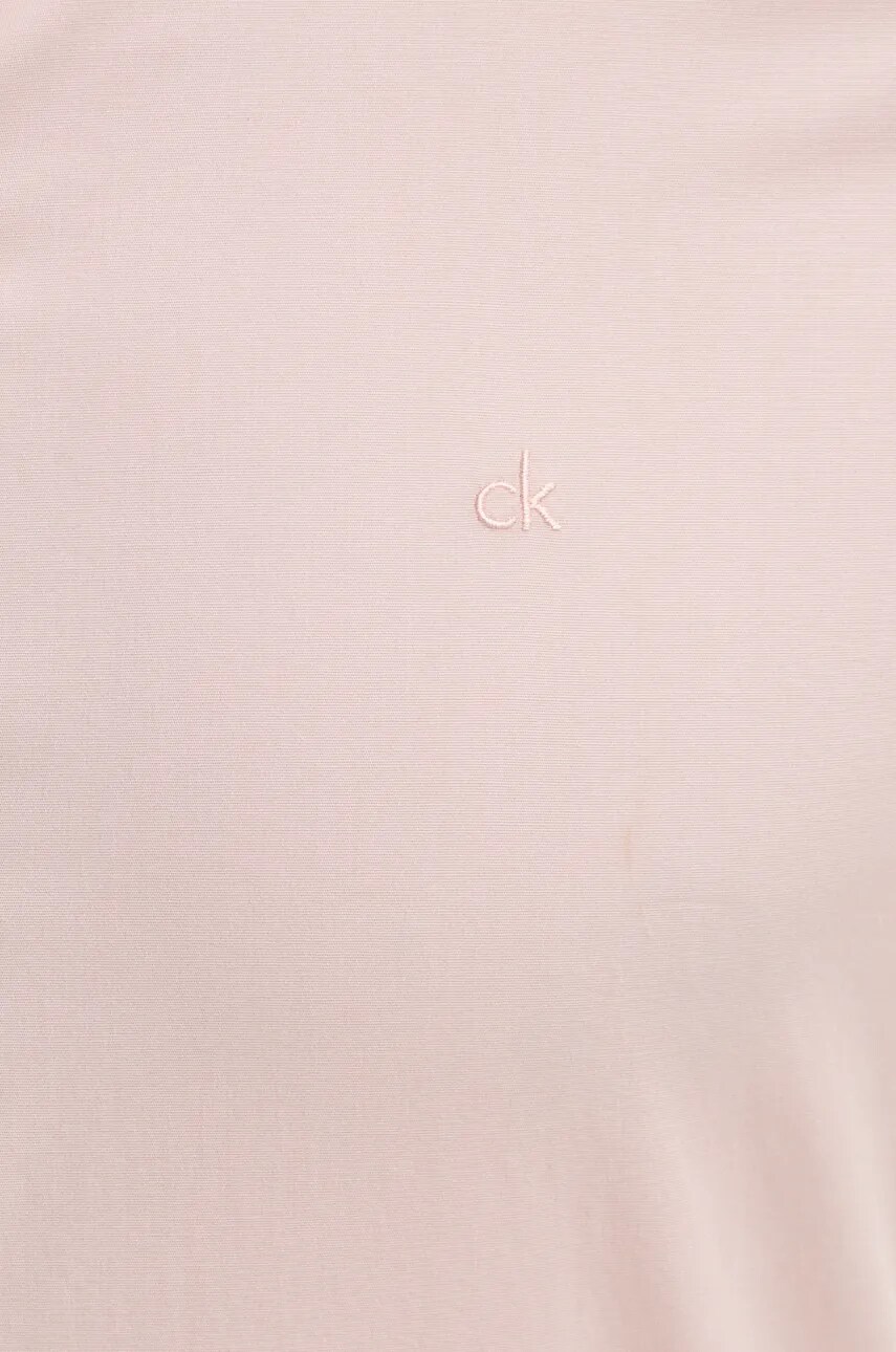 Сорочка Calvin Klein чоловіча колір рожевий slim класичний комір K10K108229