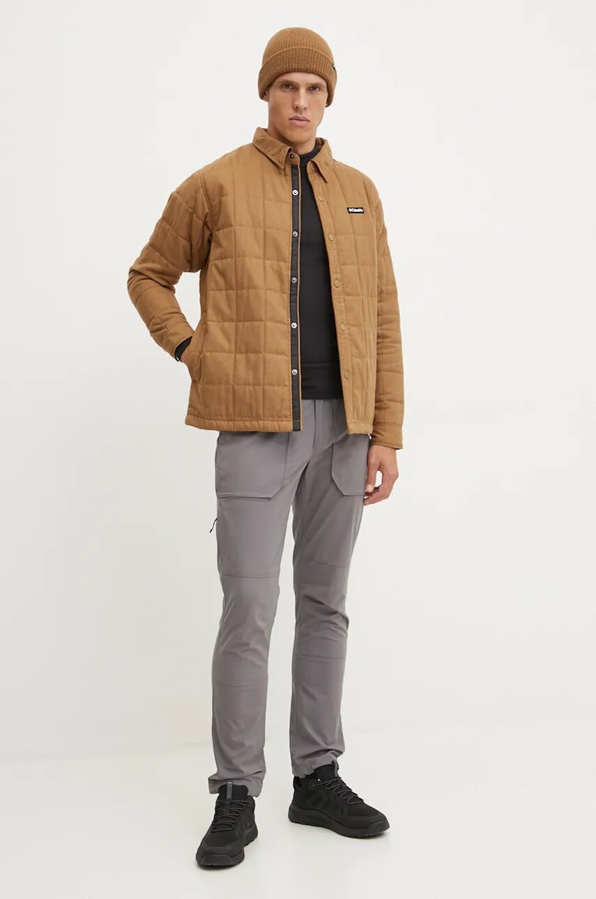 Куртка Columbia Landroamer Quilted чоловіча колір коричневий  2054721