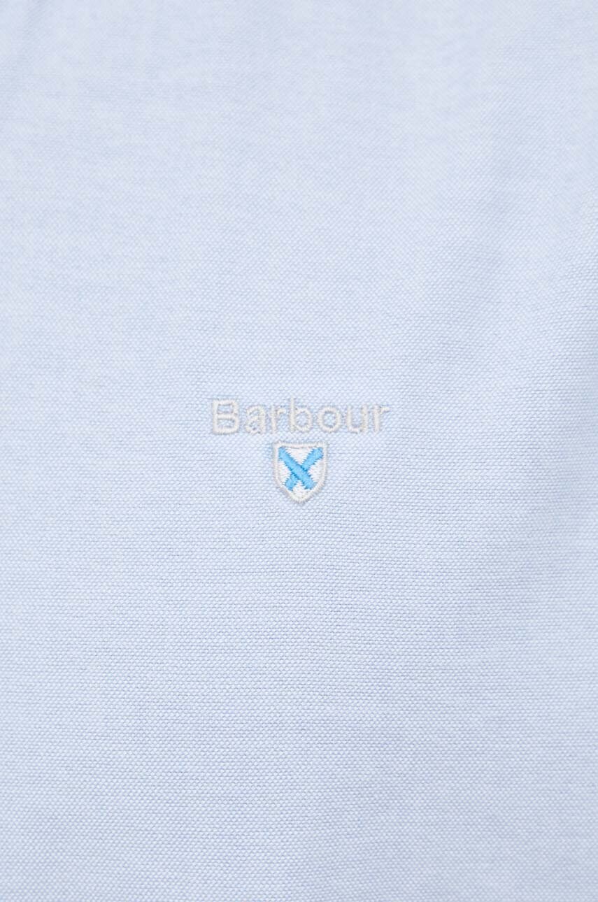 Бавовняна сорочка Barbour Oxtown чоловіча slim комір button-down