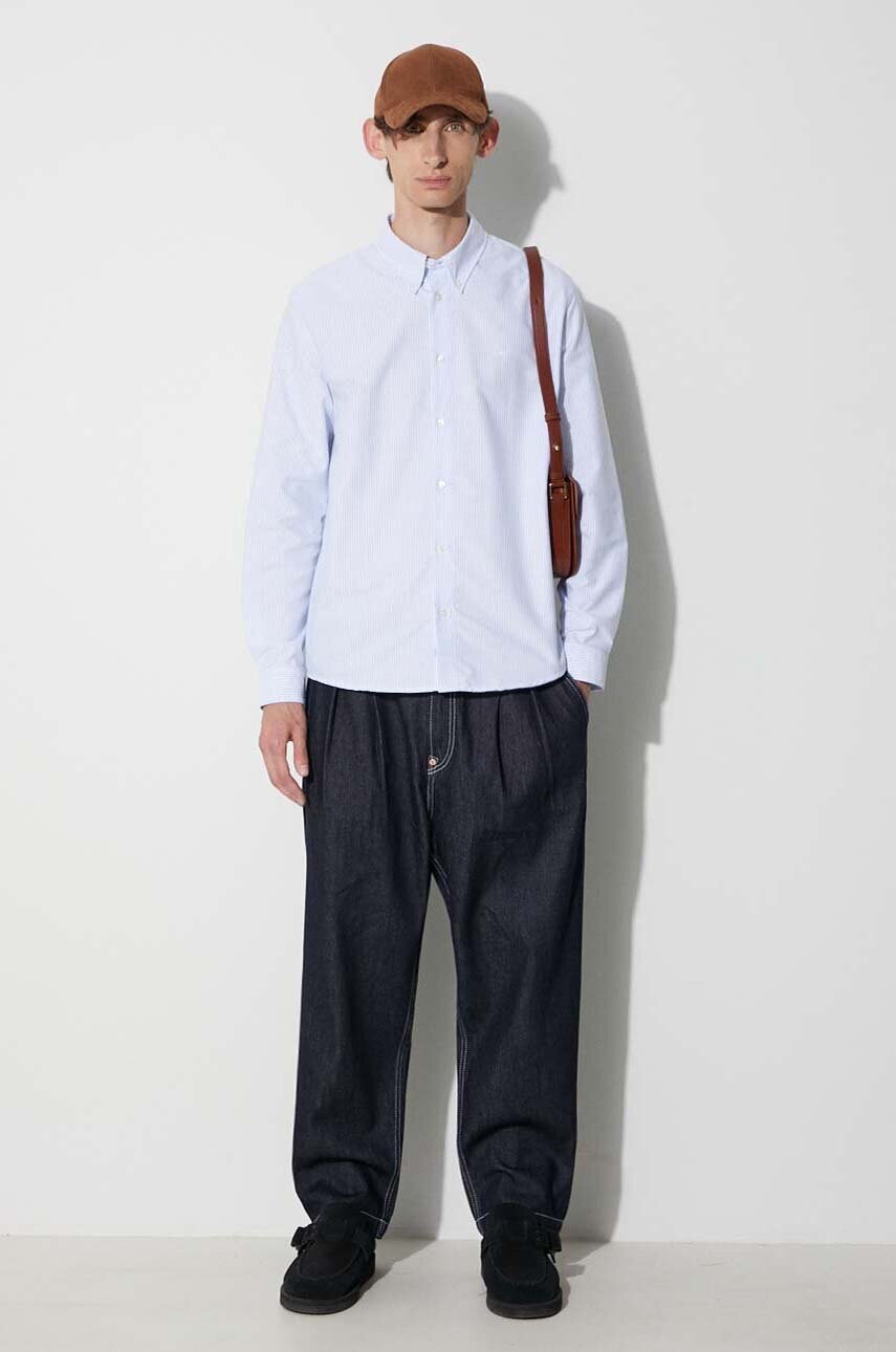 Бавовняна сорочка A.P.C. чоловіча regular комір button-down