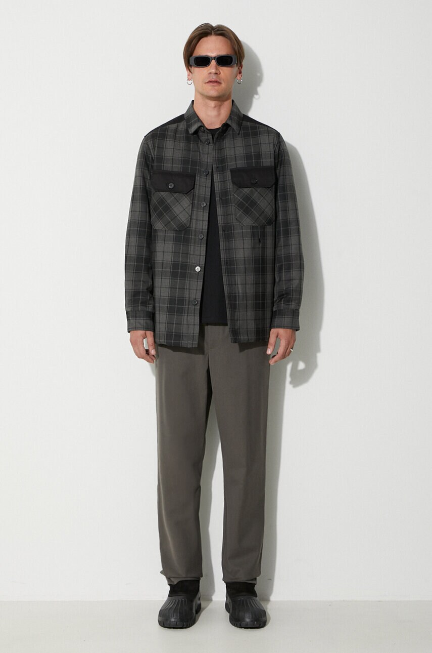 Куртка Neil Barett LOOSE BICOLOR FLAP POCKET PADDED чоловіча колір сірий перехідна PBCS024C.V041C.888