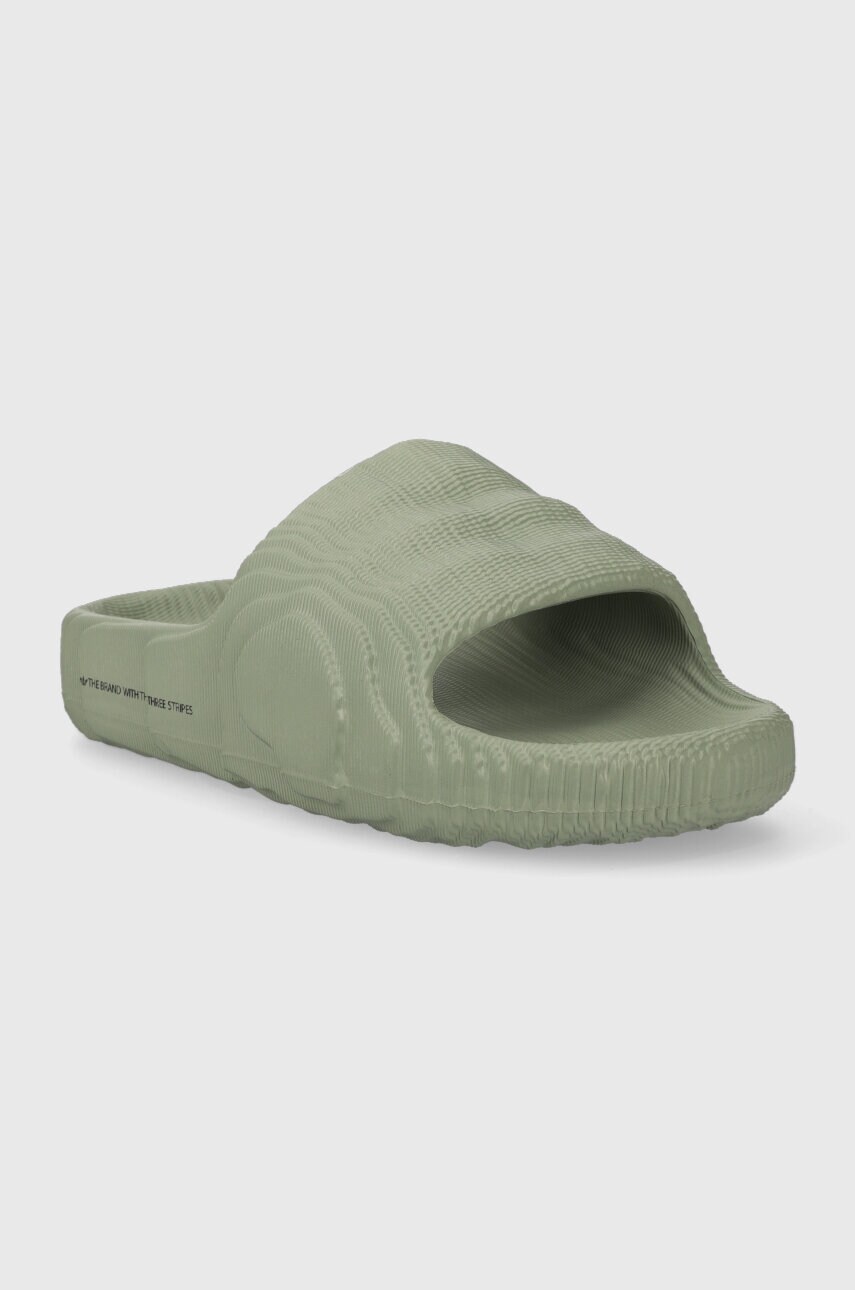 adidas Originals Adilette 22 шлепанцы колір зелений IG8264