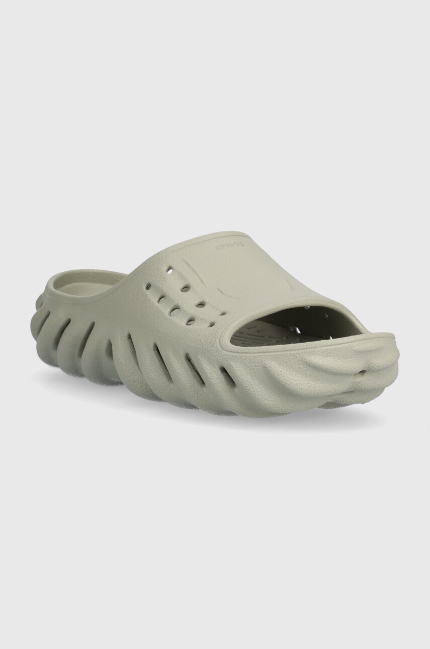 Шльопанці Crocs Echo Slide жіночі колір сірий 208170