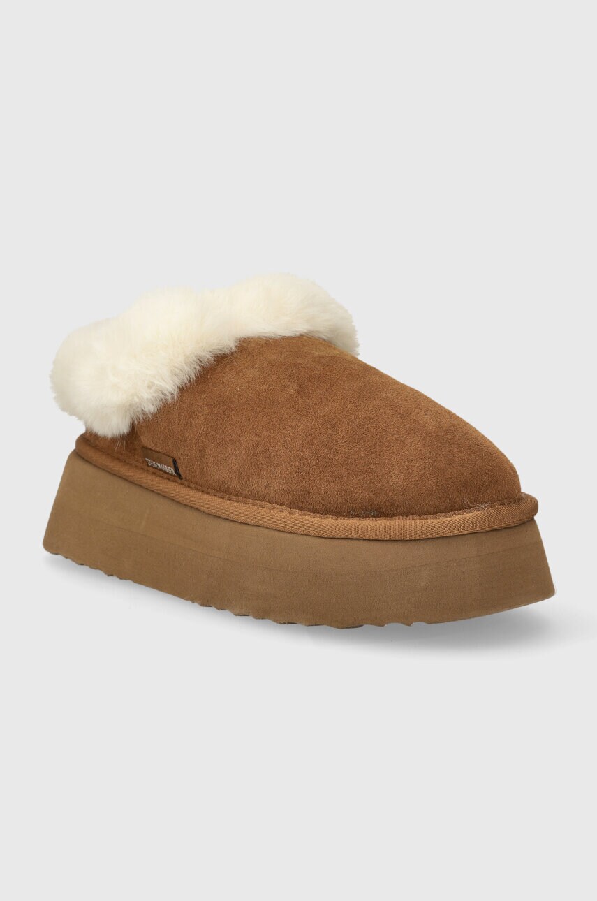 Замшеві тапочки Steve Madden Chaplin колір коричневий SM11002735