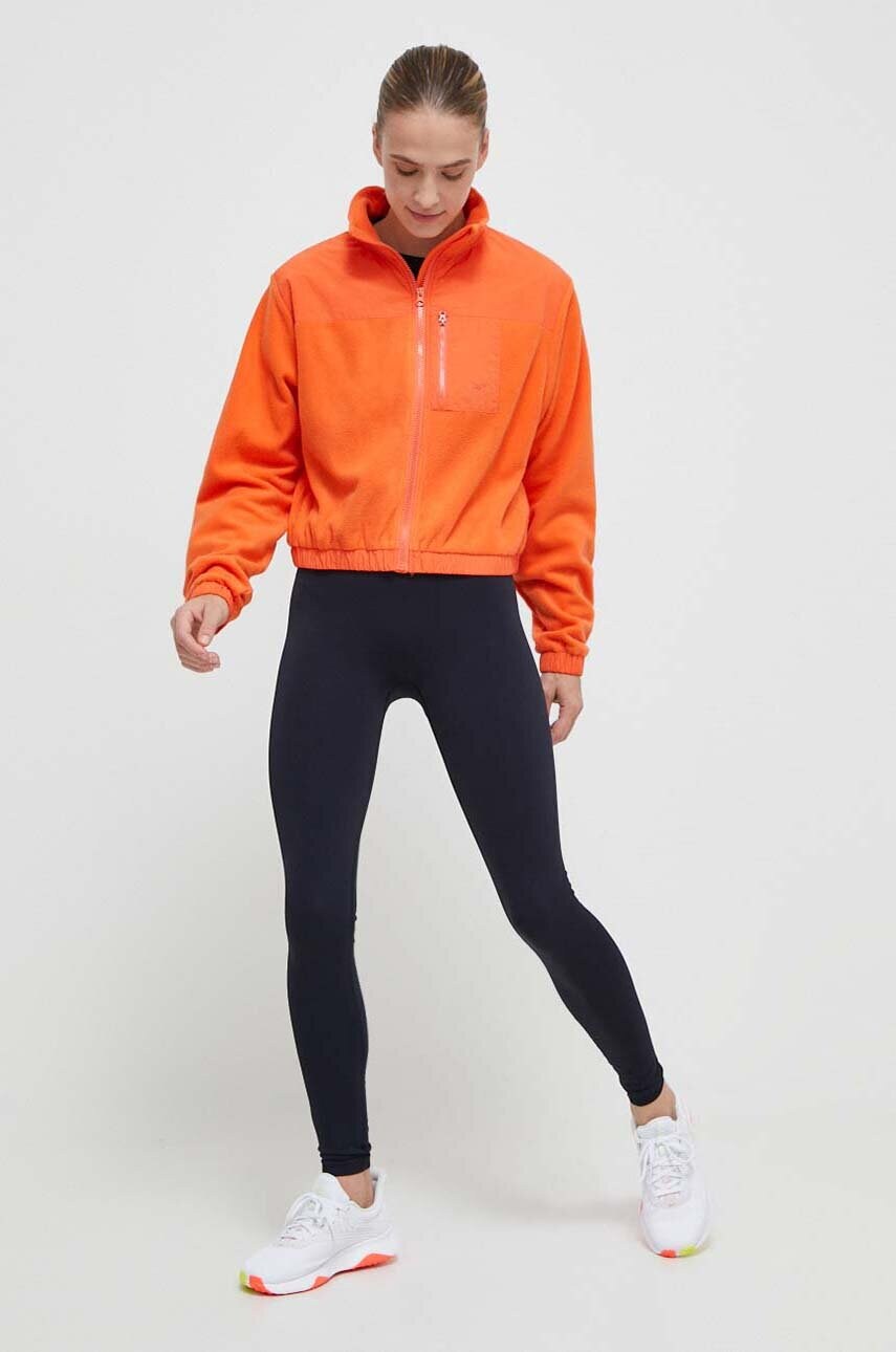 Спортивна кофта Roxy Waves Of Warmth колір помаранчевий однотонна
