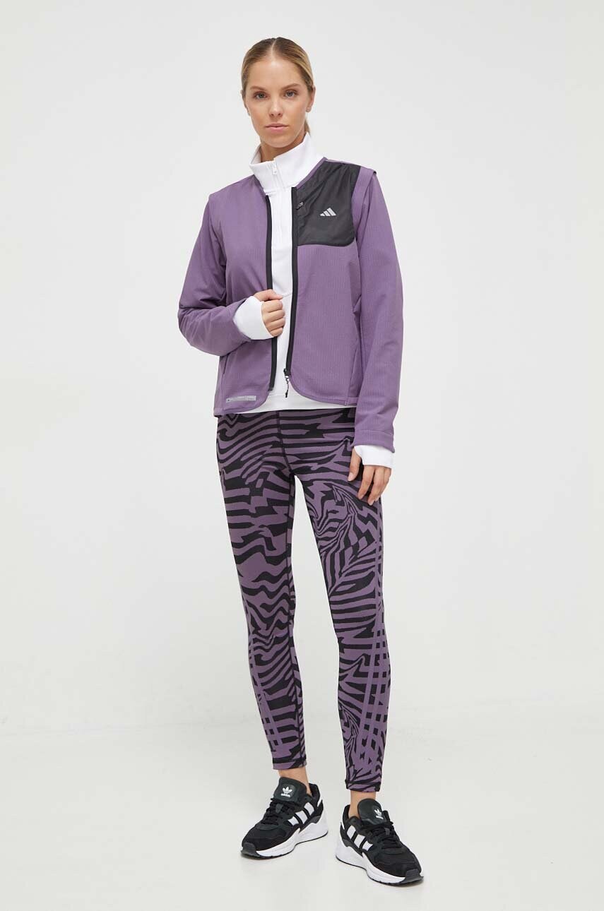 Бігова куртка adidas Performance Ultimate Conquer the Elements COLD.RDY колір фіолетовий перехідна