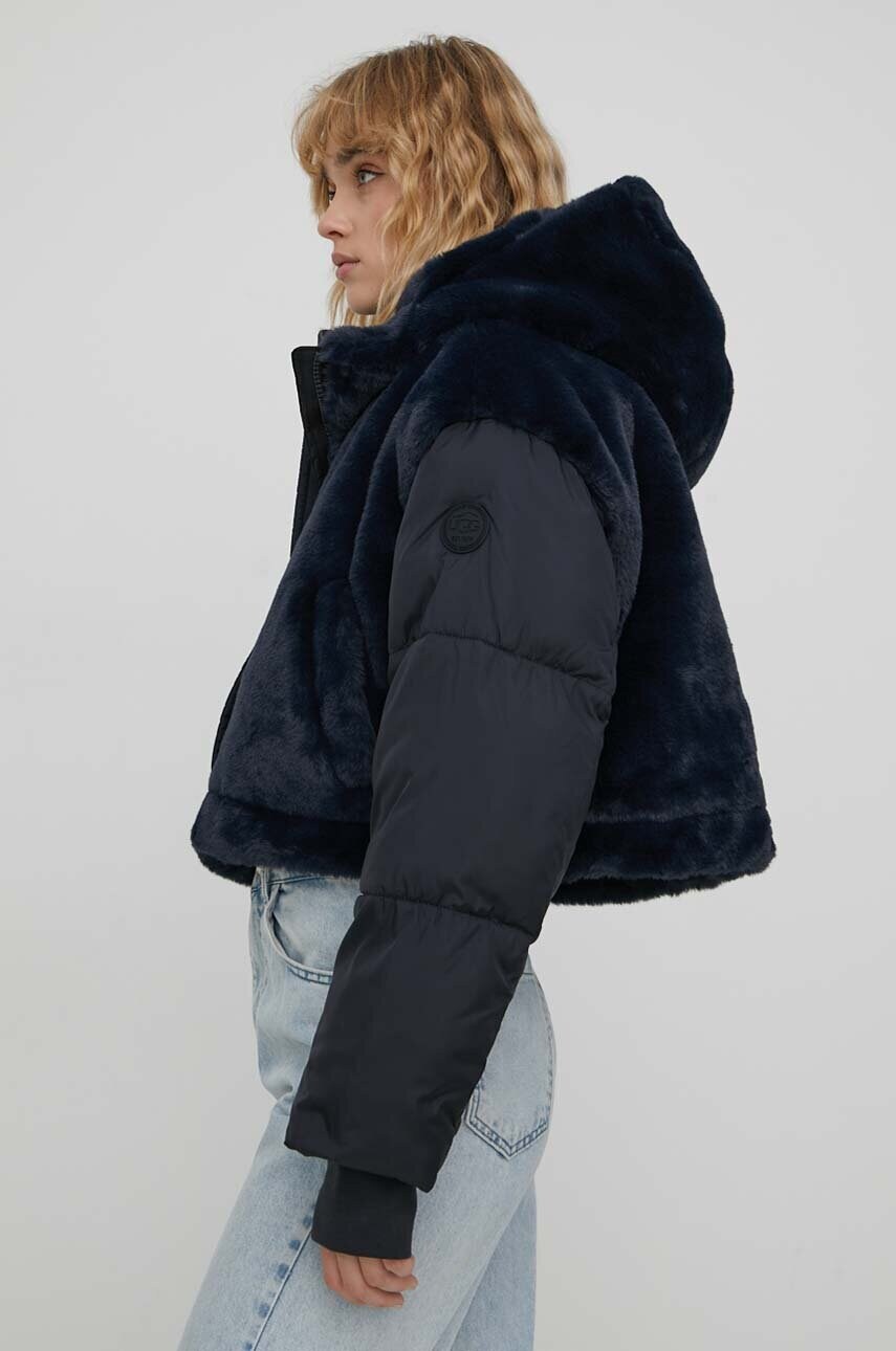 Куртка UGG жіноча колір чорний зимова
