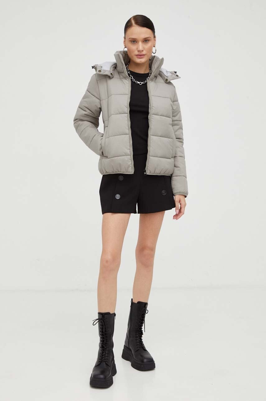 Куртка G-Star Raw жіноча колір сірий зимова