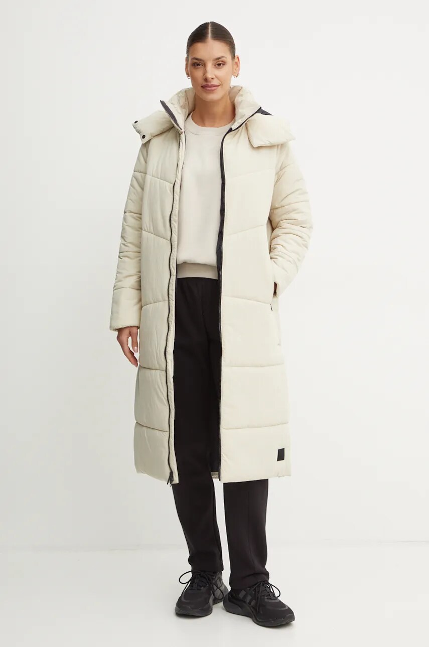 Куртка Jack Wolfskin жіноча колір сірий зимова