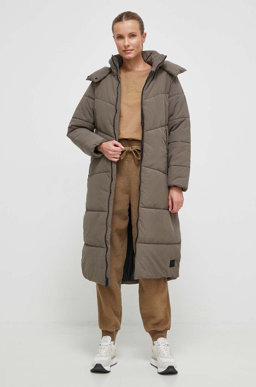 Куртка Jack Wolfskin жіноча колір сірий зимова