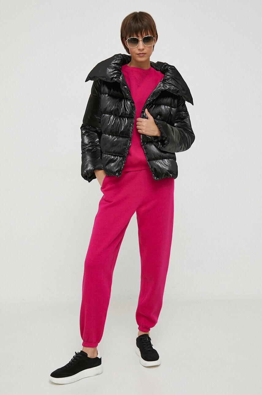 Куртка Artigli жіноча колір чорний зимова oversize