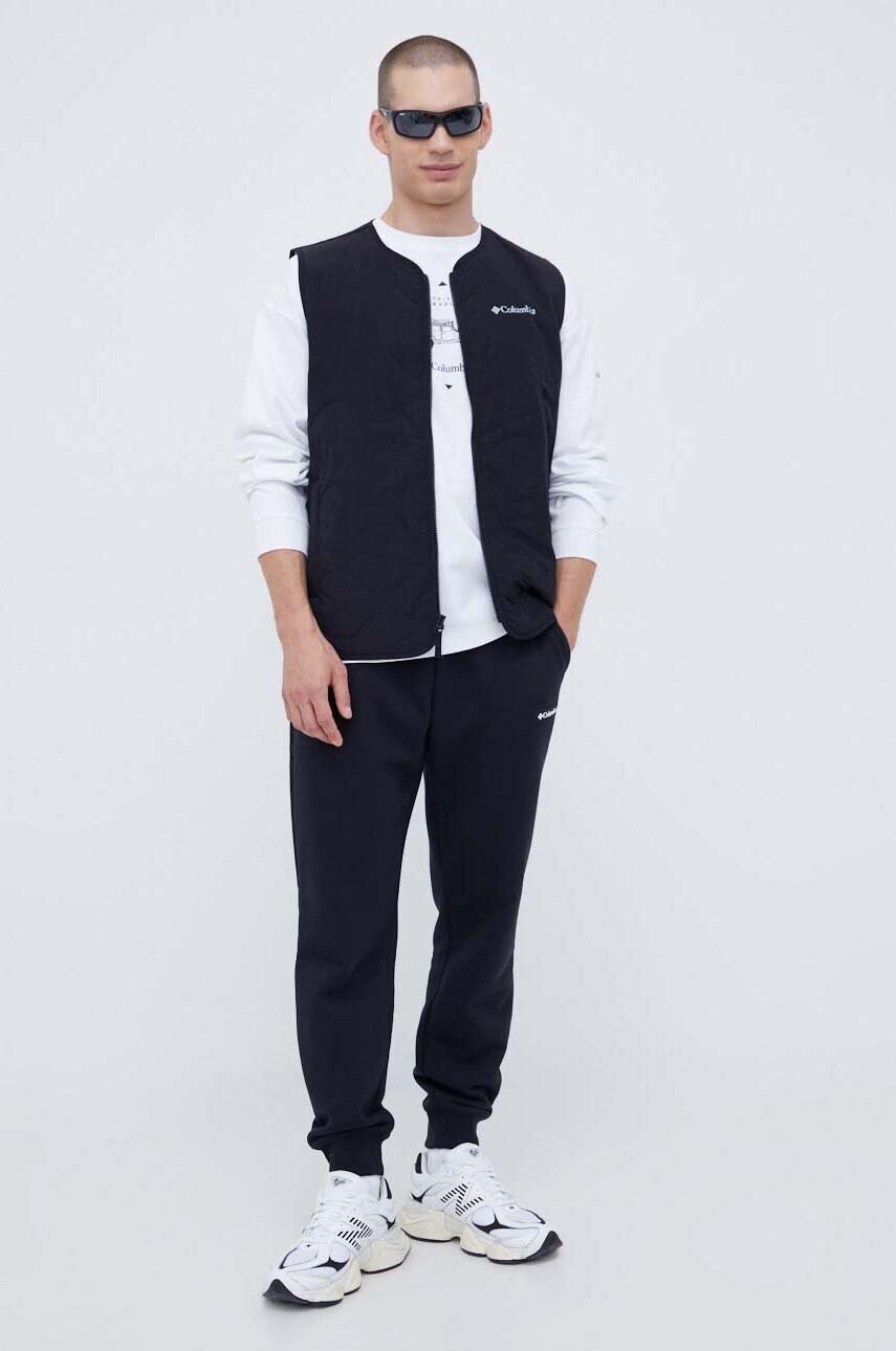 Безрукавка Columbia Birchwood™ Quilted чоловіча колір чорний перехідна