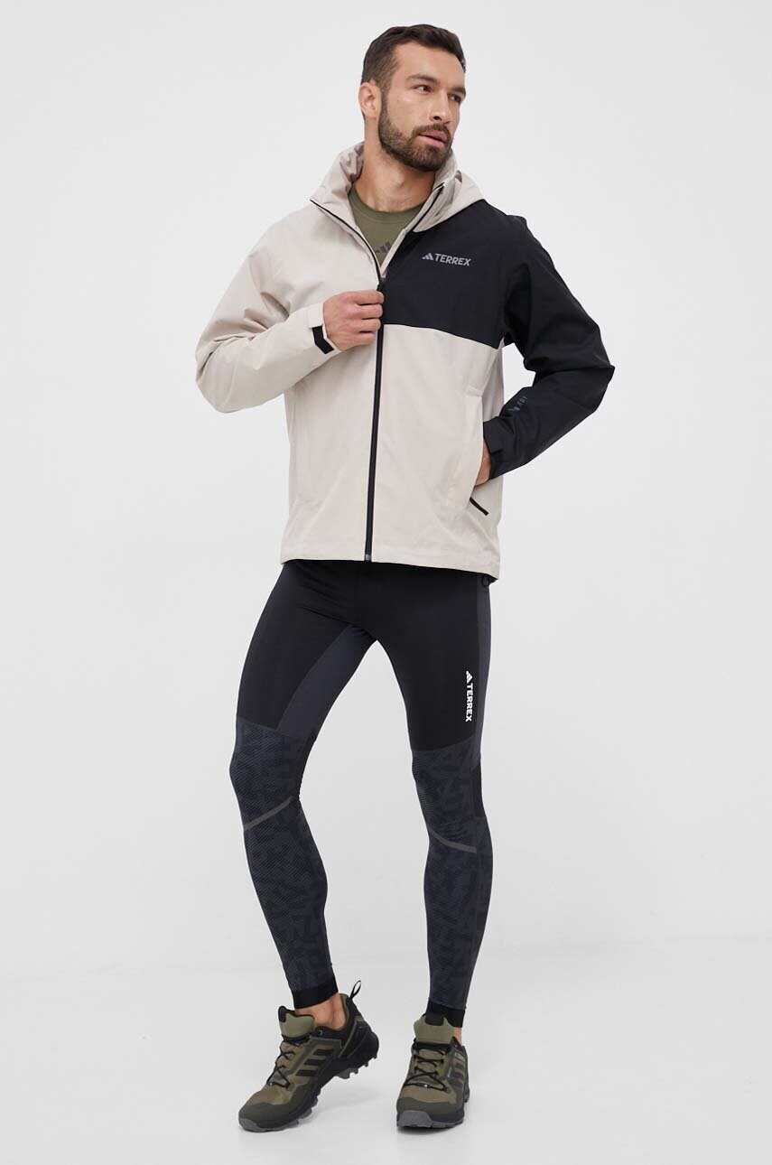 Дощовик adidas TERREX Multi RAIN.RDY чоловіча колір бежевий