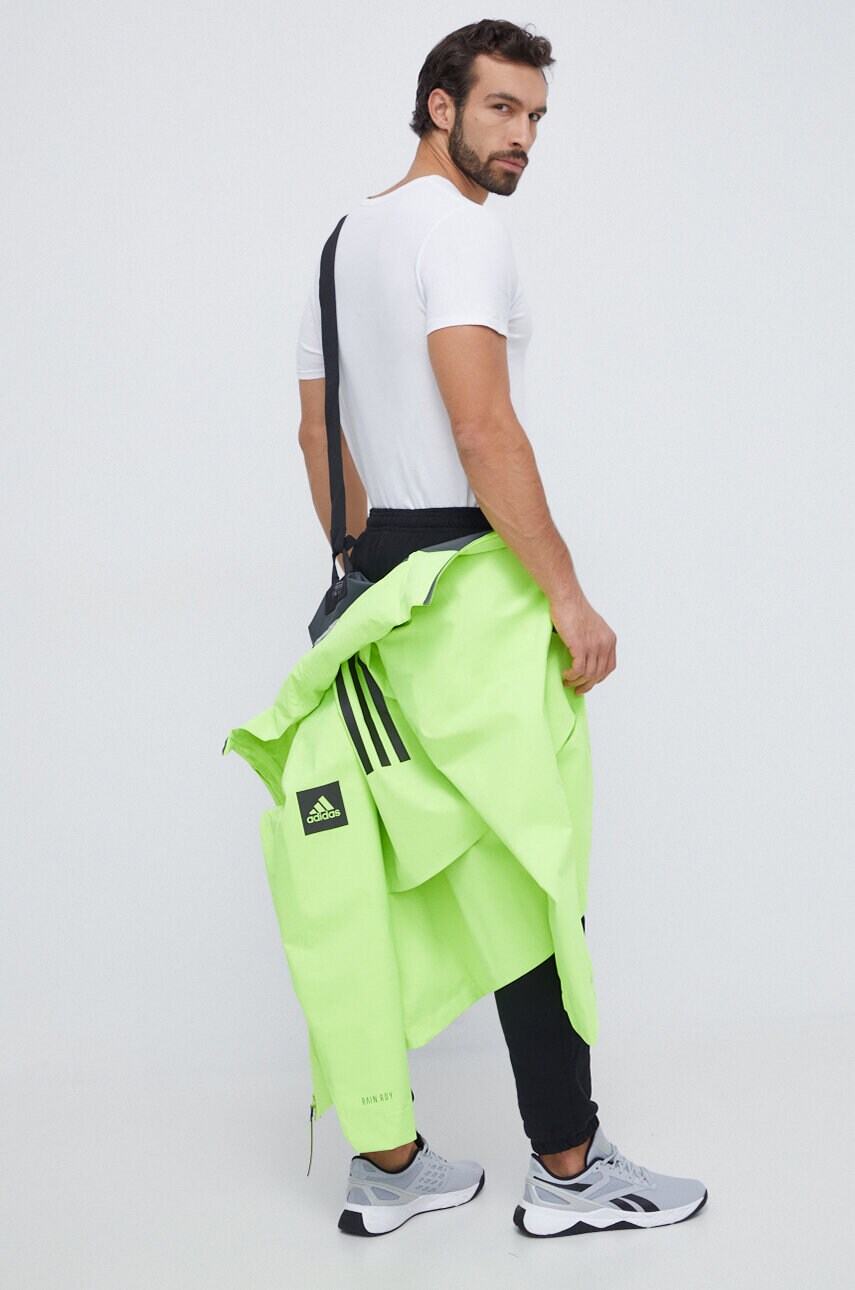 Куртка adidas чоловіча колір зелений перехідна